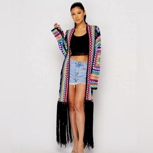 Dressed in Lala NWT Crochet Cardigan